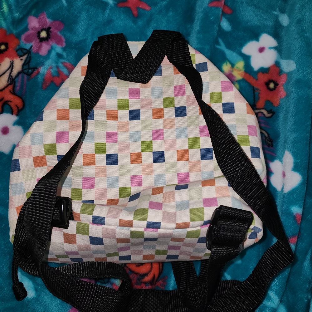 Vans Multi-Color Checkered Drawstring Backpack - image 4